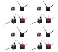 Jnchdghwa Kit de Moteur de MéCanisme de Mouvement D'Horloge à Quartz à Arbre Long 16 PièCes avec 24 Paires de DifféRentes PièCes de RéParation D'Horloge Remplacement
