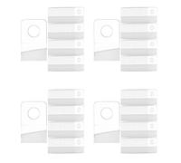 Jnchdghwa Lot de 4000 Onglets de Suspension Auto-Adhésifs, Crochets D'étiquette Volante à Trou Rond de 1 x 1-1/2 Pouce pour L'Affichage Des Fournitures de Magasin de Détail