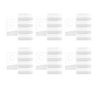 Jnchdghwa Lot de 6000 Onglets de Suspension Auto-Adhésifs, Crochets D'Étiquette Volante à Trou Rond de 1 X 1-1/2 Pouce pour L'Affichage des Fournitures de Magasin de Détail
