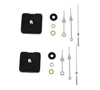 Jnchdghwa Mécanisme de Mouvement d'horloge 2X avec kit d'outils de Bricolage Silver Hour Minute Second Hand