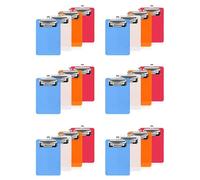 Jnchdghwa Mini Presse-Papiers 4 Pouces X 6 Pouces, 24 Pièces Petits Presse-Papiers, Presse-Papiers Bloc-Notes, Presse-Papiers en Plastique de Poche de Taille Mémo