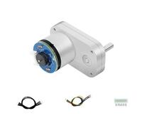 Jnchdghwa Moteur à Courant Continu avec Réducteur, Les Engrenages en Métal, avec Protection Magnétique Contre Les Interférences, Moteur Séparé avec Les Engrenages en Métal.