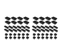 Jnchdghwa Organiseur de Boîte à Outils et Plateau de Rangement, Bacs de Rangement pour Tiroir de Boîte à Outils, Ensemble Séparateurs Plateau D'Organisateur Boîte à Outils, Lot de 64 Noirs