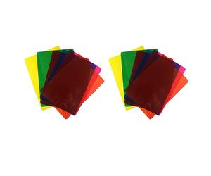 Jnchdghwa Superpositions Colorées de 24 Pièces pour la Dyslexie, Bandes de Lecture de la Dyslexie pour la Dyslexie Irlens, le TDAH et le Stress Visuel, 11,7 x 8,3 Pouces