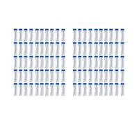 Jnchdghwa Tubes à Centrifuger GraduéS 100 PièCes SéRies 50 Ml, Tubes CryogéNiques de Laboratoire, Tubes à Centrifuger à Bouchon à Vis Bleu pour Analyse