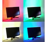 JnDee Alimenté par port USB Multi couleurs RVB 50 cm 50 cm Changement de couleur LED Bande lumière LED TV arrière-plan kit d'éclairage