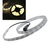 JnDee™ Bande flexible LED étanche avec variateur d'intensité Blanc chaud 1,6 m 100 cm 5050 SMD, 12 V Idéal pour les jardins, maisons, aquariums, voitures, etc. 3 fois plus lumineux que le 3528strips
