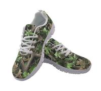 Jndtueit Chaussures plates de chasse et de course à pied pour homme et femme, Art de chasse camouflage vert, 44 EU