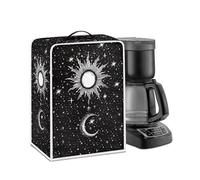 Jndtueit Moon Compatible avec cafetière, protection contre la poussière et les empreintes digitales, étoile blanche, housse souple pour appareil avec crochet, noir