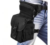 JNEYVIC Sacoche de Jambe Moto, Sac de Jambe Tactique Etanche Multifontion Moto Poche Jambe Amovible Sacoche de Cuisse Pêche Banane Molle Tactique Militaire pour Randonnée Voyage Cyclisme Pêche