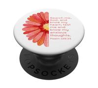 JNF, Anti Anxiety, God is Good, Christian, Psaume 139:23 PopSockets PopGrip Adhésif
