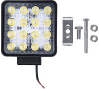 JNGLGO 48W LED Projecteur de travail réflecteur Projecteur de travail LED Projecteur auxiliaire Light pour tracteur agricole tout-terrain (2x48W,carré)