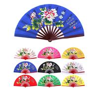 JNGVGG 1 ventilateur de Tai Chi Kongfu traditionnel chinois pour arts martiaux traditionnels - Éventail pliable en bambou - Accessoires de performance décoratifs (bambou Y1)