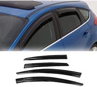 JNHGSHUAISDF Déflecteurs de Vent pour Voiture Car Wind Deflectors for Ford Focus 2012-2018, Deflector Shield Side Window Sun Rain Guards Window Visor Rain Guards Stick-on Fitment