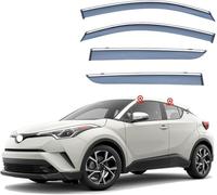 JNHGSHUAISDF Déflecteurs de Vent pour Voiture Car Wind Deflectors for Toyota CHR IZOA MK1-AX10-AX50 2016-2023, Deflector Shield Side Window Sun Rain Guards Window Visor Rain Guards Stick-on Fitment