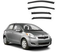 JNHGSHUAISDF Déflecteurs de Vent pour Voiture Car Wind Deflectors for Toyota Yaris Hatchback MK2-XP90 2006-2010, Deflector Shield Side Window Sun Rain Guards Window Visor Rain Guards Stick-on Fitment
