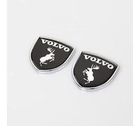 JNIGEL Autocollants Emblèmes de Voiture pour Volvo 3D, Logo Emblem Badge Stickers, Emblème de Décalque de Voiture Autocollants de Style Personnalisés Créatifs,C Black