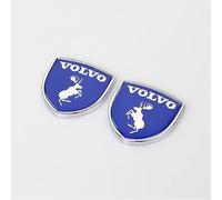 JNIGEL Autocollants Emblèmes de Voiture pour Volvo 3D, Logo Emblem Badge Stickers, Emblème de Décalque de Voiture Autocollants de Style Personnalisés Créatifs,B Blue