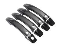 JNIGEL Couverture de Poignée de Porte Voiture pour Audi A1 A4 A4L A5 S4 S5 Q3 Q5 B8, Voiture Extérieur Côté Porte Poignée Couverture Garniture Auto Autocollant Accessoires,Black 1 Hole 4 Smart