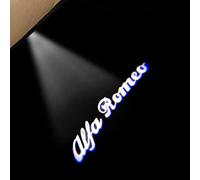 JNIGEL Lumière de Bienvenue de Porte de Voiture pour Alfa Romeo 159 156 147, Projecteur de Porte de Voiture, Projecteur Logo LED Voiture Car LED Bienvenue Logo Accessories,2PCS
