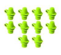 JNJOOD 10 Pièces Adaptateur de Bec Verseur de Bouteille en Silicone Anti-Déversement Portable avec Bec Verseur de Bouteille Anti-Fuite D'Eau Vert