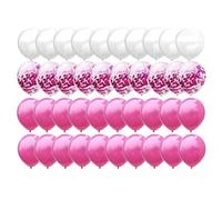JNJOOD 120 Pièces 12 Pouces Mélange Confettis Ballon en Latex pour Anniversaire Douche Ballons de Mariage Décorations de Fête C