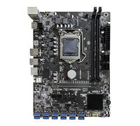 JNJOOD BTC-B250C Carte mère 12 ports USB 3.0 vers PCI-E LGA1151 2XDDR4 16 Go DIMM RAM SATA 3.0