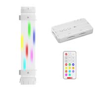 JNJOOD Câble d'alimentation 24 Broches 5V RGB pour Carte Mère ARGB, Câble D'Extension d'alimentation RGB, Câble d'alimentation RGB pour PSU pour Connecteur de Carte Mère B