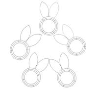 JNJOOD Cadre en Métal Linéaire de Pâques en Guirlandes de Fleurs de Jardin de Pâques à Faire Soi-Même, Ornements à Suspendre pour Les Vacances