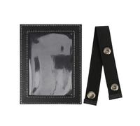 JNJOOD Cadre photo pour visière de voiture en cuir PU, décoration de cadre photo pour visière de voiture, accessoires d'intérieur de voiture pour la fête des pères B