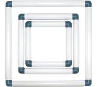 JNJOOD Cadres de broderie Cadre Punch Needle Hoops Cadre de broderie Quilting Paquet de 3 Bleu