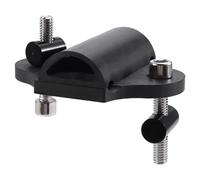 JNJOOD Capuchon Supérieur de Tige de Selle de Vélo en Fibre de avec Vis pour Colliers Serrage Tige de Selle F12 Couvercle Supérieur en Couvercle de Potence Noir et Argent