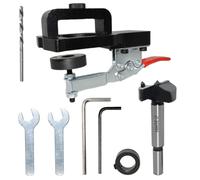 JNJOOD Charnière pour Meubles, Perceuse, Guide de Perceuse de 35 mm, Localisateur, Dima pour Chevilles de porte, Installation cachée, Outils de maison