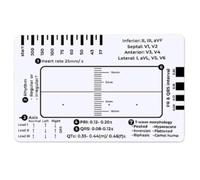 JNJOOD ECG 7 Step Ruler, ECG 7 Step Ruler pour Interprétation d'ECG/EKG, Outil d'analyse et de mesure cardiaque et