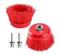 JNJOOD En Nylon 4 Pouces Réparé Abrasif 1/4 "Arbor Max 8500 /Min pour Meuleuse à Angle de Vitesse Variable, Polisseuse pour Enlèvement de Rouille//