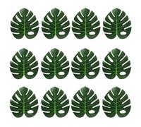 JNJOOD Feuilles de Palmier Tropicales Artificielles Décoration de Fête dans la Jungle Animal Été Mariage Hawaïen Décoration de Table XL Facile à Utiliser