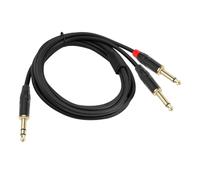 JNJOOD Insertion Splitter Y Stéréo 6,35 mm À 2 Connecteurs Mono 6,35 mm Mono 1/4 Pouce Double Connecteur Audio 6,5 mm 1/4 Pouce C