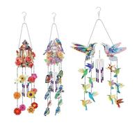 JNJOOD Kit de 3 pièces de bricolage pour la peinture à pois avec diamants en forme de cloche éolienne, comme indiqué PVC Rêveurs tridimensionnels avec diamants pour la capture du soleil Peintures à