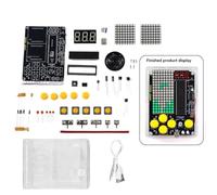 JNJOOD Kit pour jeux à pixels Fai-Da-Te - Mini console pour jeux en pixels avec voix. Kit électronique pour la pratique de la soudure et pour apprendre à souder. Kit d'apprentissage pour la Sal