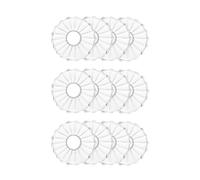 JNJOOD Lot de 12 Bobeches en Verre pour Porte-serviettes Bougies pour Mariage de Table