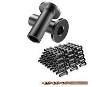 JNJOOD Lot de 120 manchons de protection en acier inoxydable noir pour garde-corps pour câbles de pont de 1/8 pouce, en bois/composite