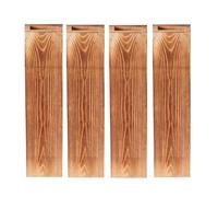 JNJOOD Lot de 4 pots muraux en bois de poche pour la ferme, décorations murales en bois, pour chambre à coucher, salon