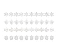 JNJOOD Lot de 40 décorations de Noël en forme de neige scintillantes, décorations suspendues à l'arbre de Noël, décorations de maison, cadeaux