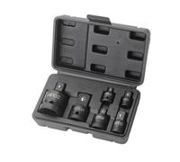 JNJOOD Lot de 6 adaptateurs de tête pneumatique de 1/2 à 3/4 boîte en plastique noire pour paire de voitures, produits mécaniques durables, installation facile à utiliser