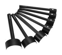 JNJOOD Lot de 7 poinçons pour cuir semi-circulaire, 15 mm - 45 mm, outil de poinçon semi-circulaire en acier au pour le traitement de sangles, portefeuilles et