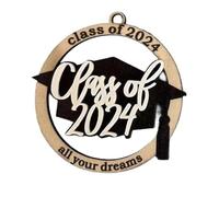 JNJOOD Ornement Personnalisé de Nom de Remise des Diplômes, 2024, Université, Diplôme Universitaire, Ornement de Diplômé du Secondaire B
