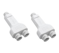 JNJOOD Rallonge/Répéteur POE Étanche 100 M 1 Entrée 2 Sorties Extérieur 30 W Haute Puissance Plug & Play pour Commutateur PoE NVR Caméra IP AP Installation Facile