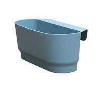 JNJOOD Semi Circulaire Mur Suspendu Garde-corps Fleurs Pots en Plastique Paniers Convient pour Balcon Clôture Jardin Extérieur Intérieur C