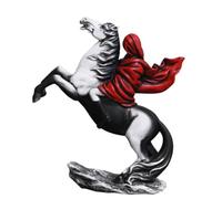 JNJOOD Statue de l'Équitation - Sculpture d'art Décorations pour Accents en Résine Figurines de Collection Ornement, Salon Installation Facile
