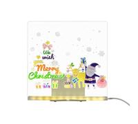 JNJOOD Tableau lumineux à LED jouet avec lumière de nuit colorée 7 stylos bricolage tableau effaçable pour messages de lettres cadeau d'anniversaire pour enfants 30 x 20 cm